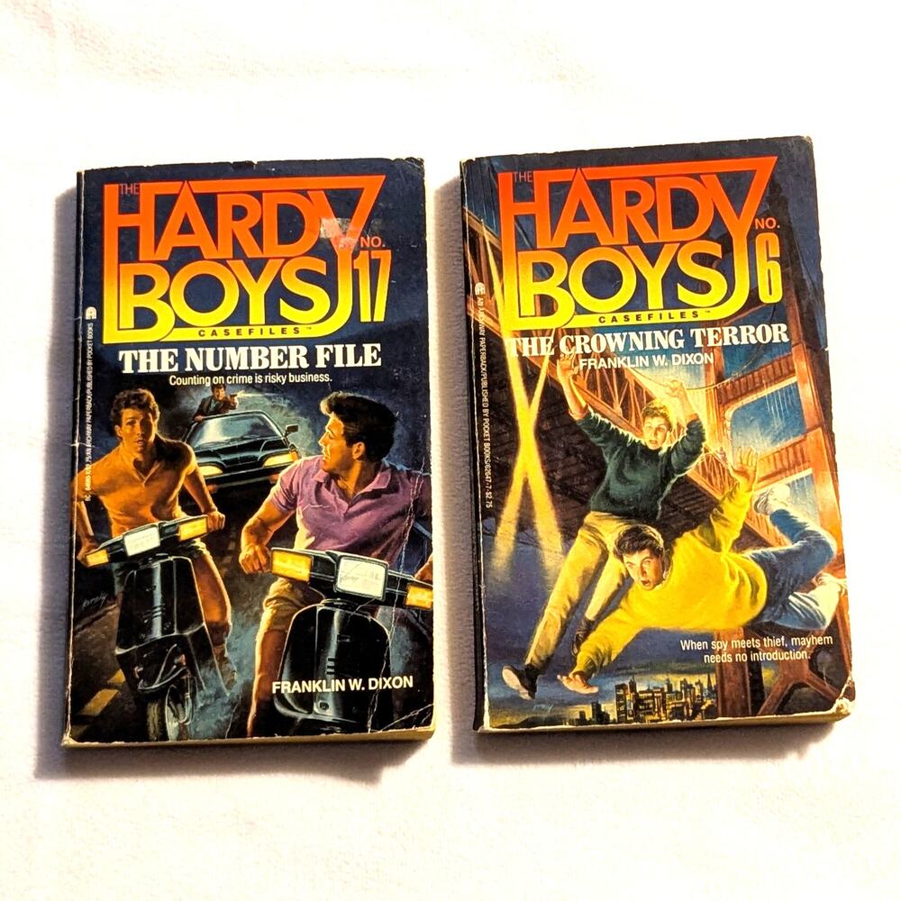 Hardy Boys Lot #6 The Crowning Terror #17 The Number File PB